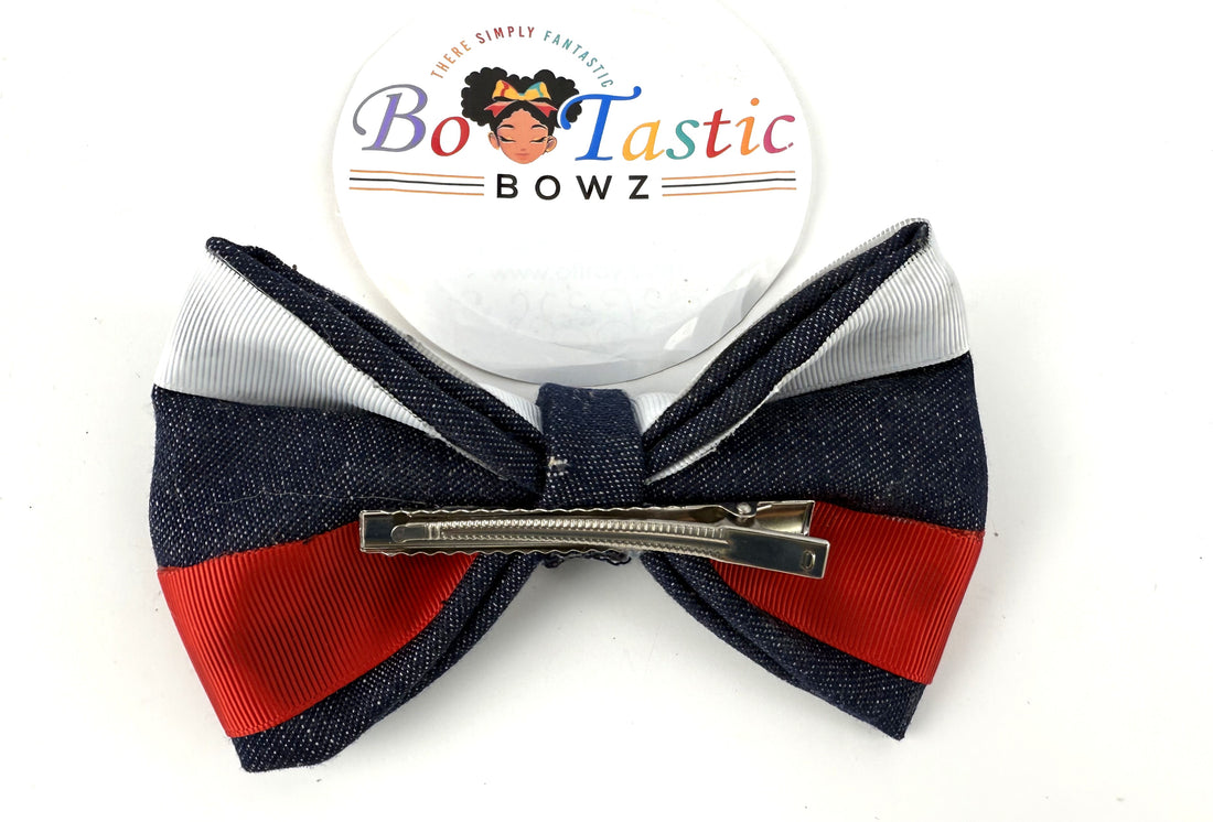 Bo Tastic TM Signature Denim Red white & Blue